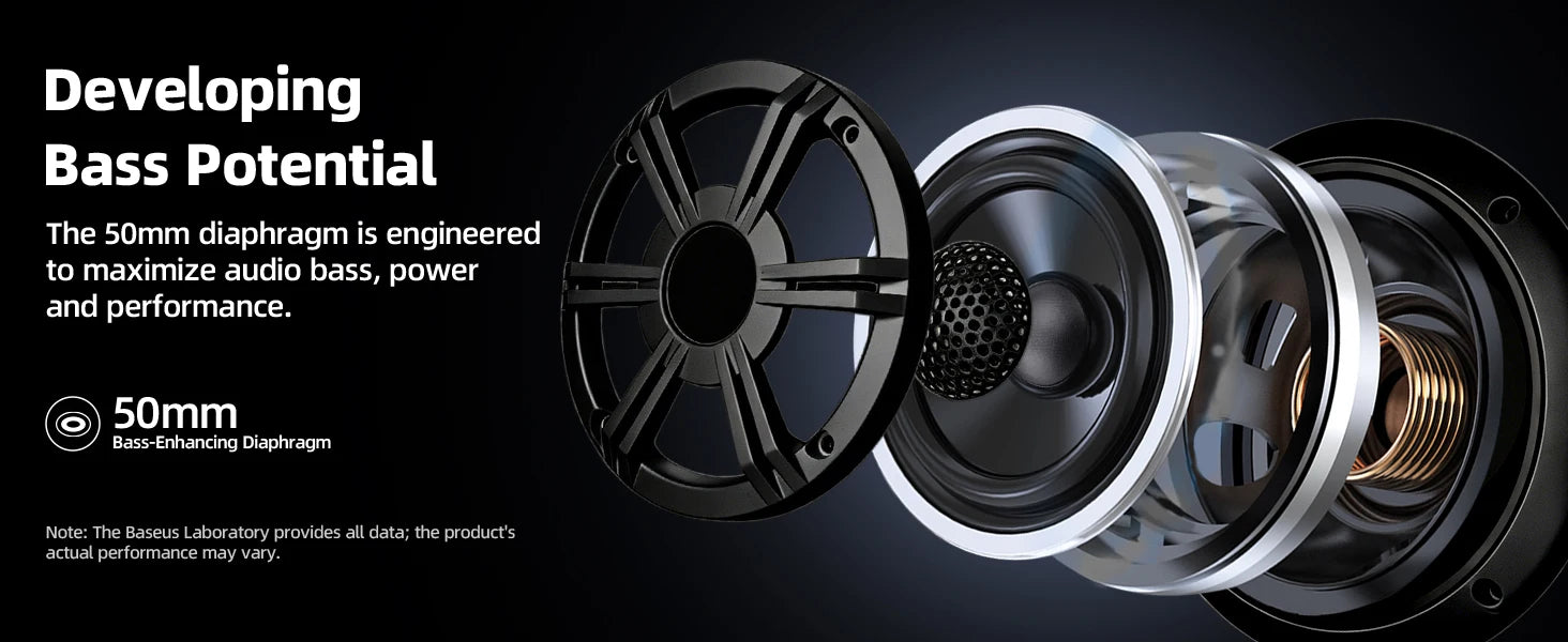 6.5 Inch Marine Coaxial Speaker with HIFI Light, IP66 Waterproof, 1pc