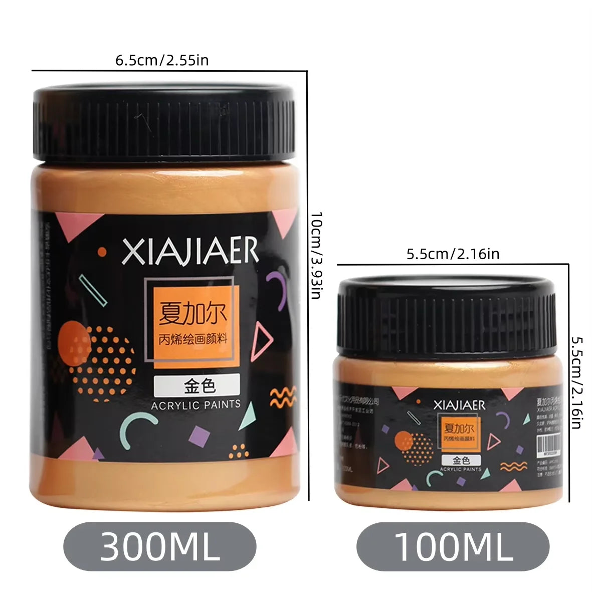 Set di pigmenti acrilici metallizzati perlescenti