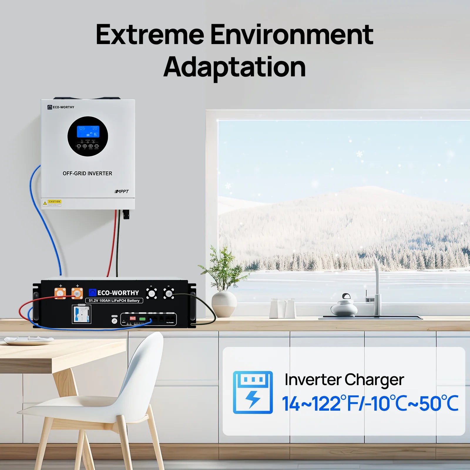 5000W solární hybridní měnič 48V rozdělená fáze off-grid napájecí systém