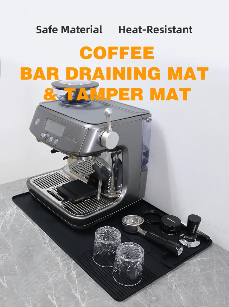 Disco de Compactação de Café Distribuidor Estação Porta-filtro Silicone Pad Espresso Maker Acessórios de Bar Cozinha Coffeeware The corner Barista Tools