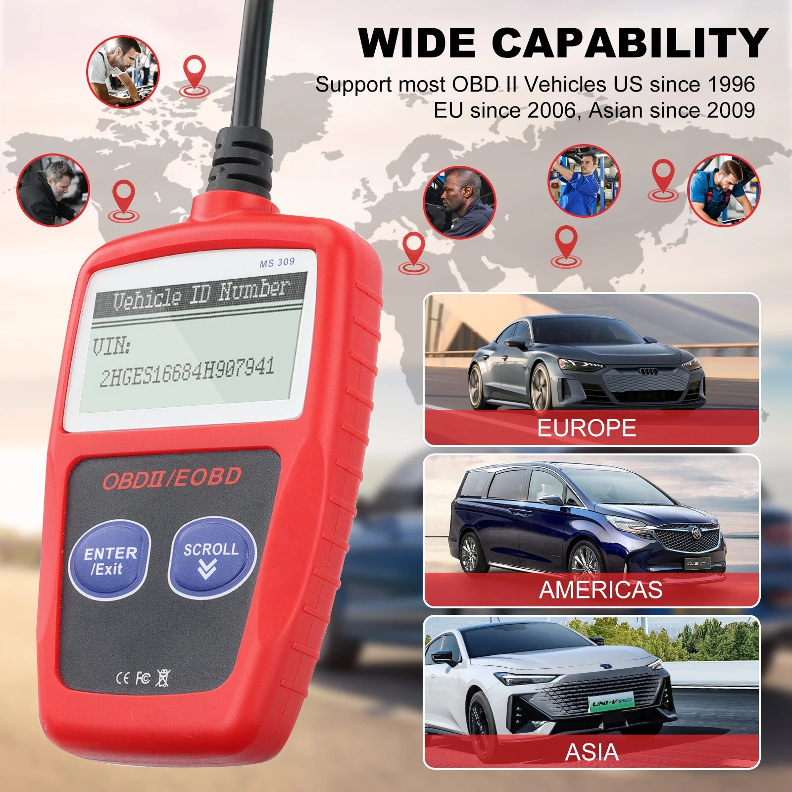 OBD2 Diagnostic Scanner Code Reader