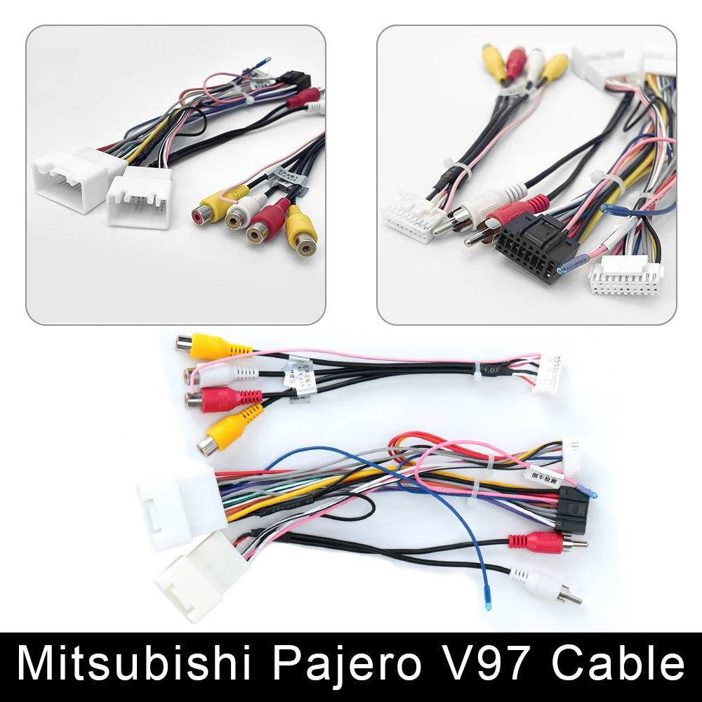 Câble ISO pour autoradio Android, accessoires pour écran 2DIN, stéréo Suzuki Kia VW Hyundai Honda Toyota Nissan Mitsubish, Ford Outlander