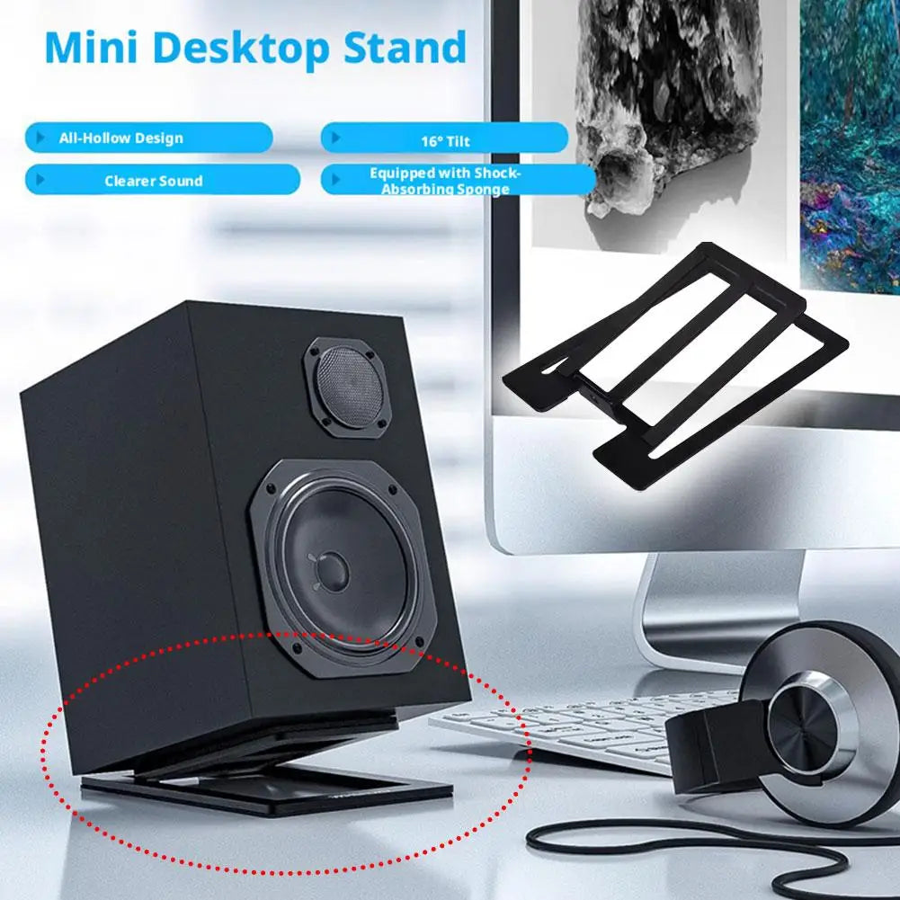 Tilted Desktop Speaker Stands, Pair