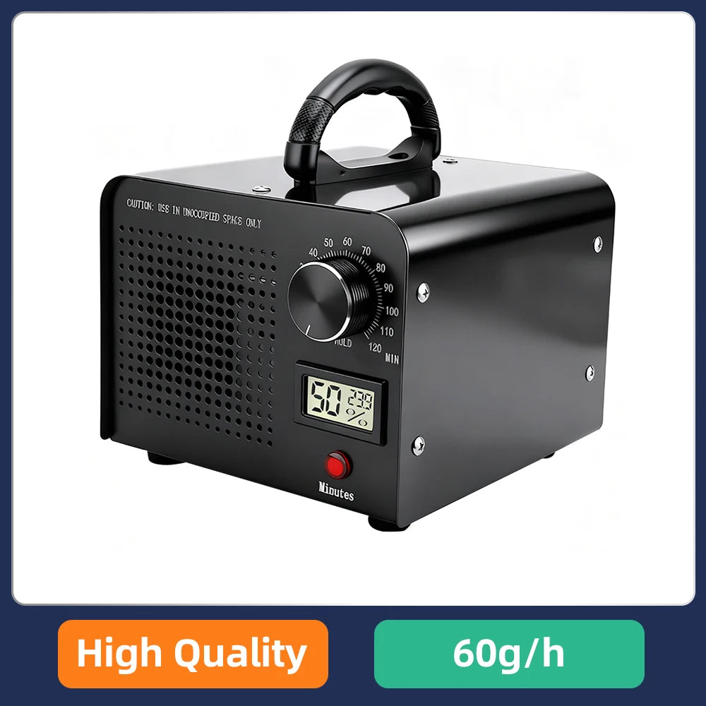 Generator ozonowy 60000 mg/h z wyświetlaczem temperatury i wilgotności
