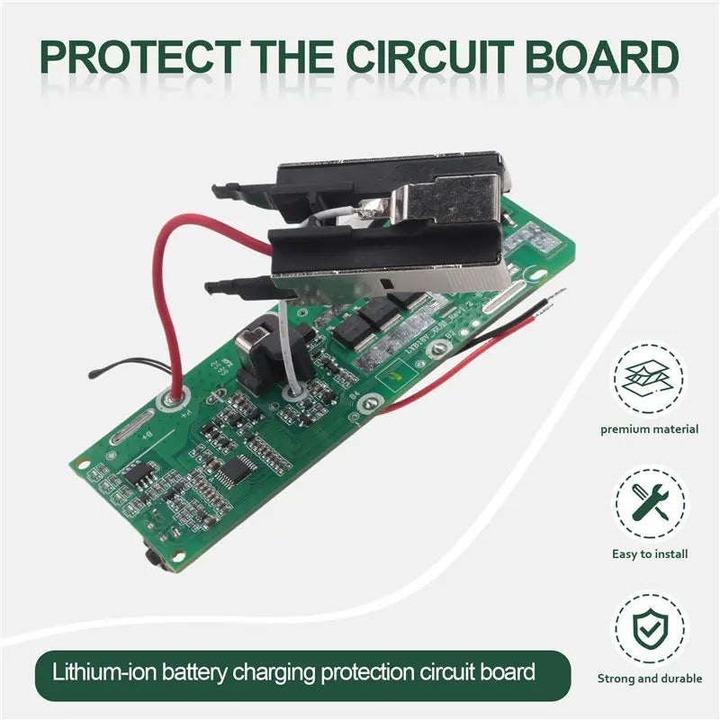 Placa de proteção para carregamento de bateria de 18V para Ryobi P108/RB18L40