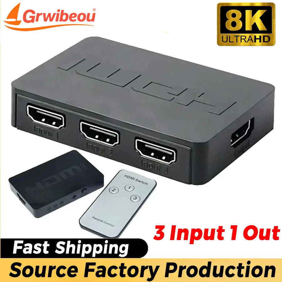 Three-Port HDMI Source Switch