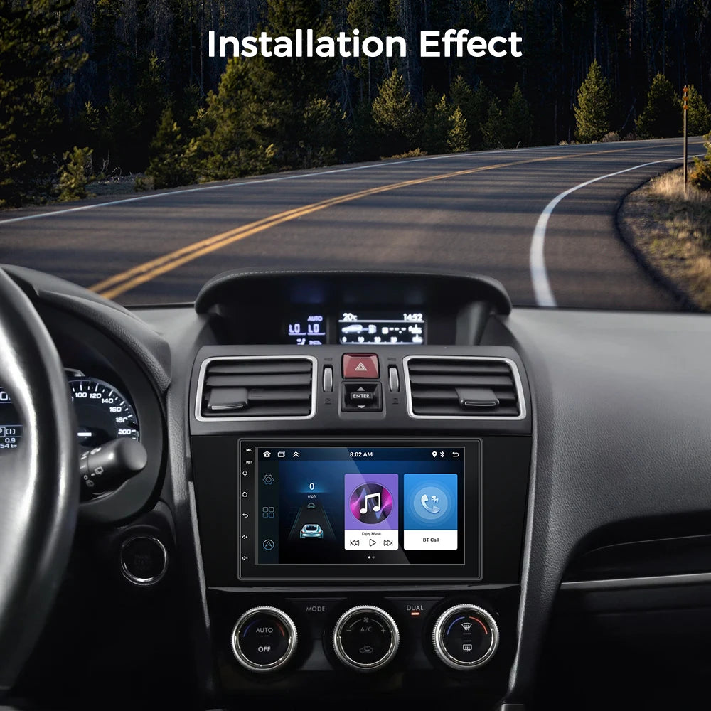 Radio samochodowe 2 Din odtwarzacz multimedialny wideo z CarPlay i Android Auto