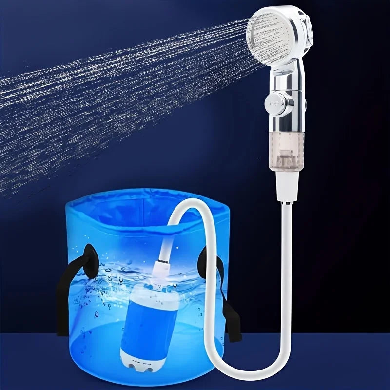 Portable Multi-Purpose Shower Head & Garden Hose Nozzle