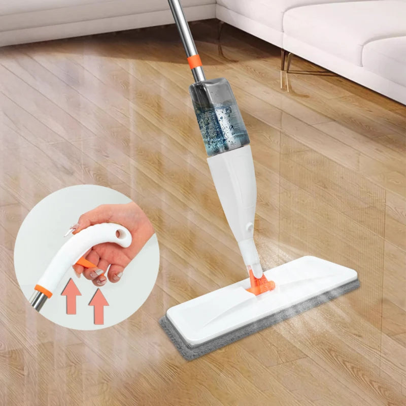 Rozprašovací mop a náhradné možnosti z mikrovláknovej podložky