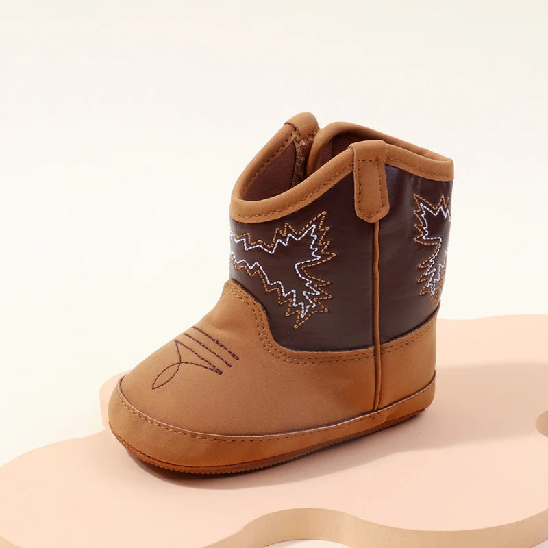 Baby Prewalking Shoes Soft PU & Cotton Boots