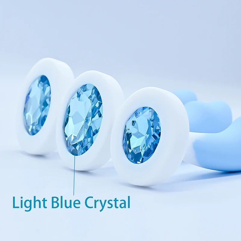 Crystal Base Silicone Anal Plug 💎