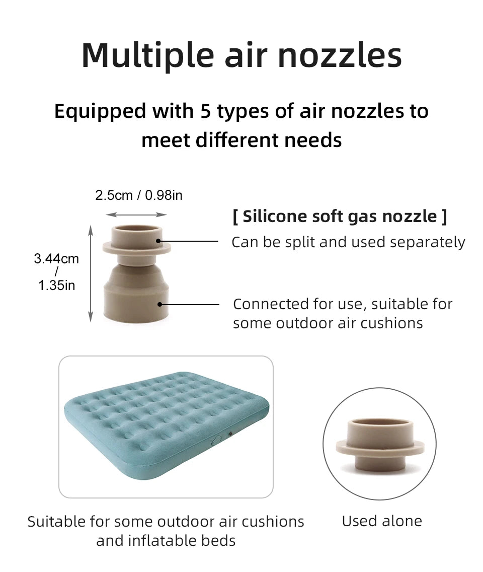 Mini pompe à air rechargeable avec lumière