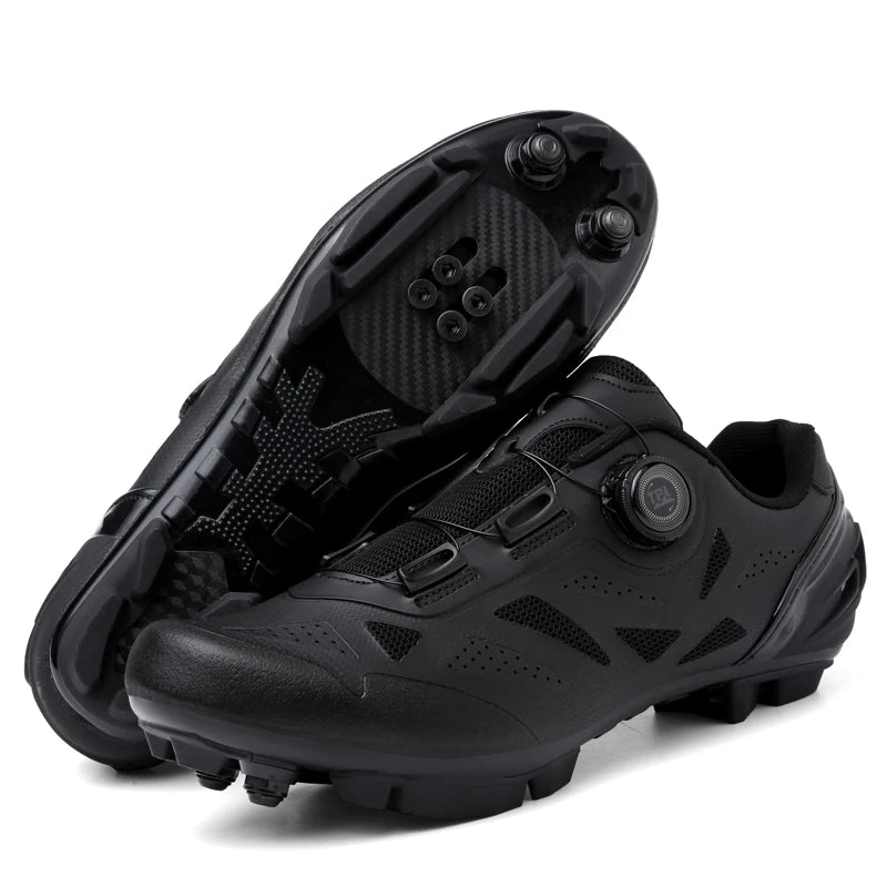 Chaussures de VTT respirantes à lacets pour cyclisme