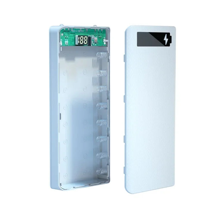 Dual USB Power Bank LED Shell DIY Shell 18650 Holder Cases Detachable Battery Charge Storage Box Without Battery For CellPhone