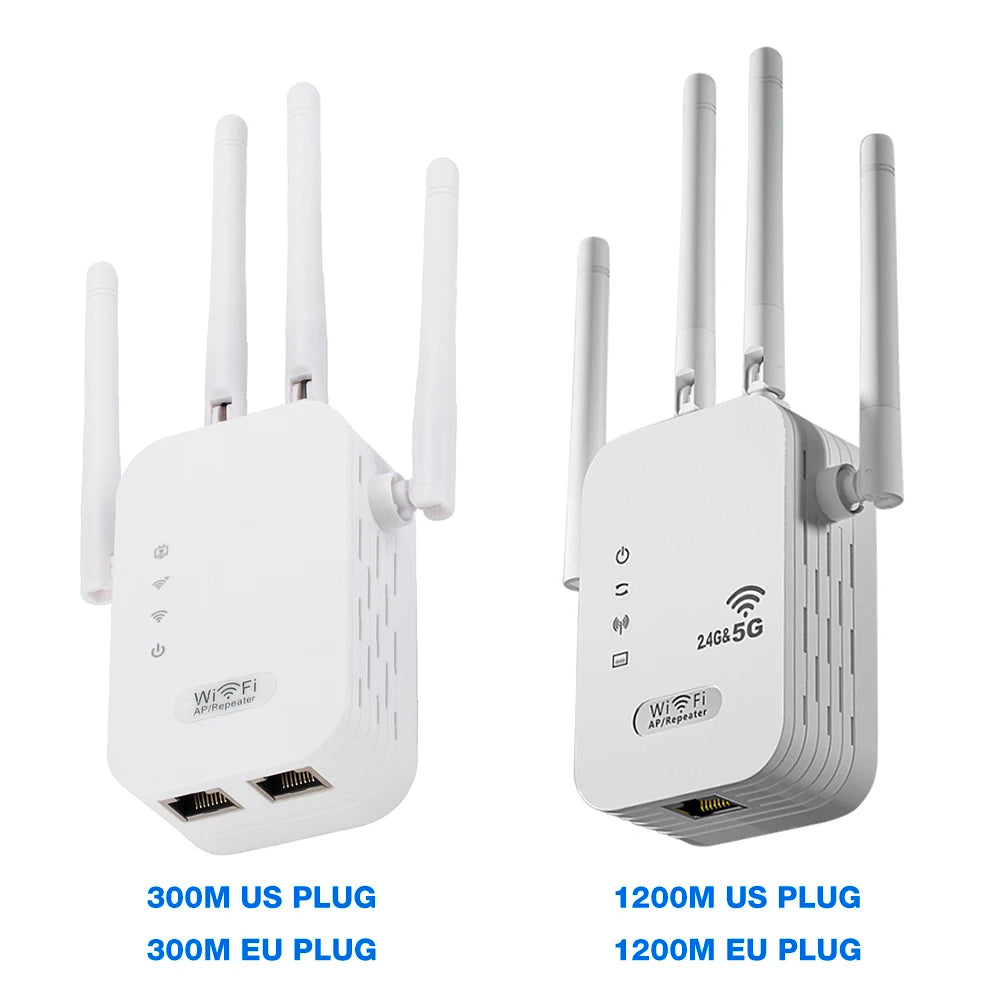 Kétsávos WiFi jelerősítő 1200 Mbps sebességgel WPS funkcióval