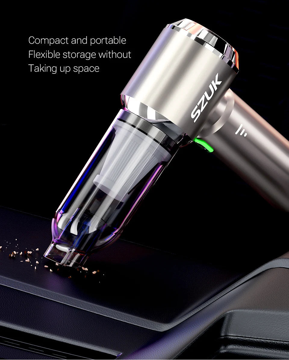 SZUK C012MAX Car Vacuum Cleaner Strong Suction Cleaning Mini Machine Wireless Portable Handhled Blower Machine Home Appliances
