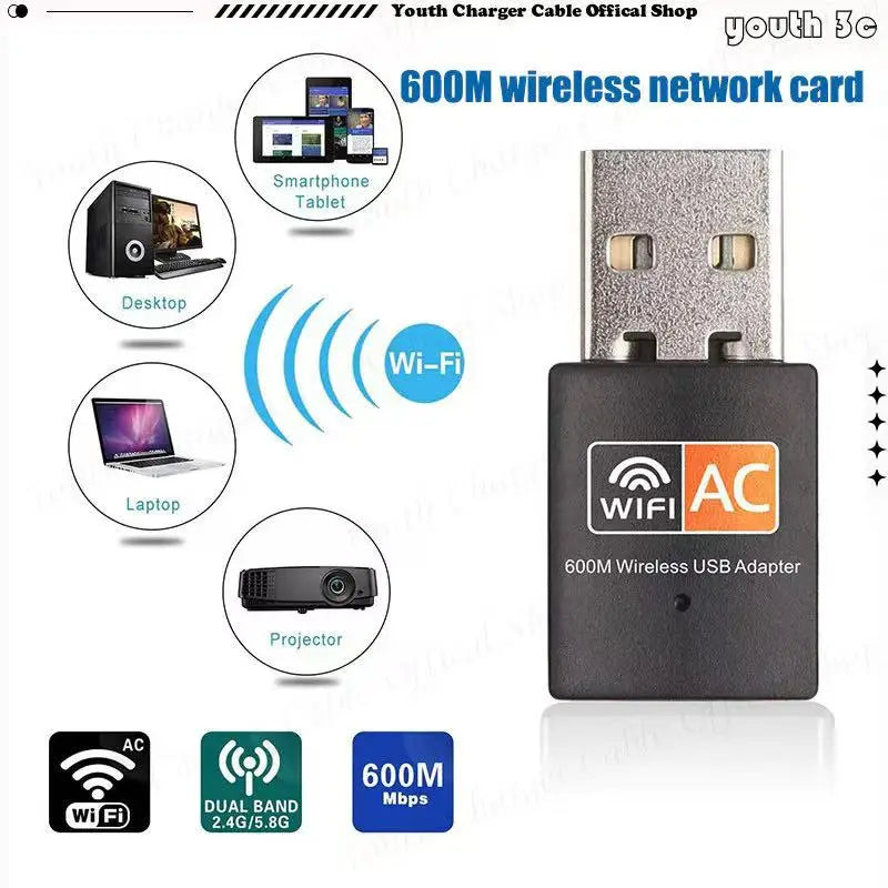 AC600 Dual-Band USB Wi-Fi Adapter