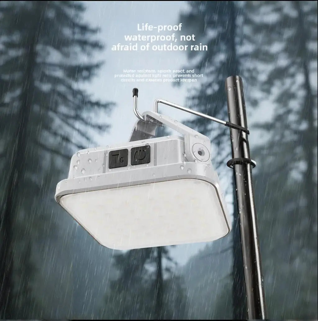 Solar and USB Rechargeable Hanging Camping Light