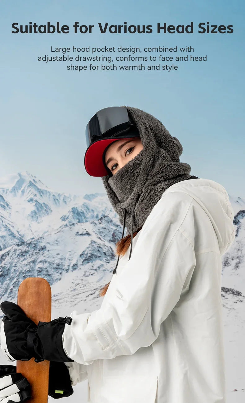 Winter Ski Mask Balaclava Full Face Fleece Hood Neck Warmer