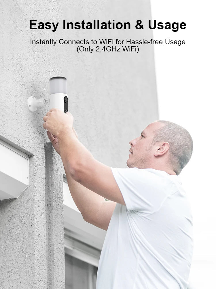 ANRAN 2K Solar Floodlight Wifi Camera Two Way Audio Surveillance Camera HD Color Night Vision Outdoor Wireless IP66 Waterproof