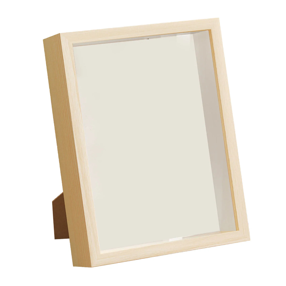 Wooden Shadow Box Frame for Keepsakes and Dried Flowers