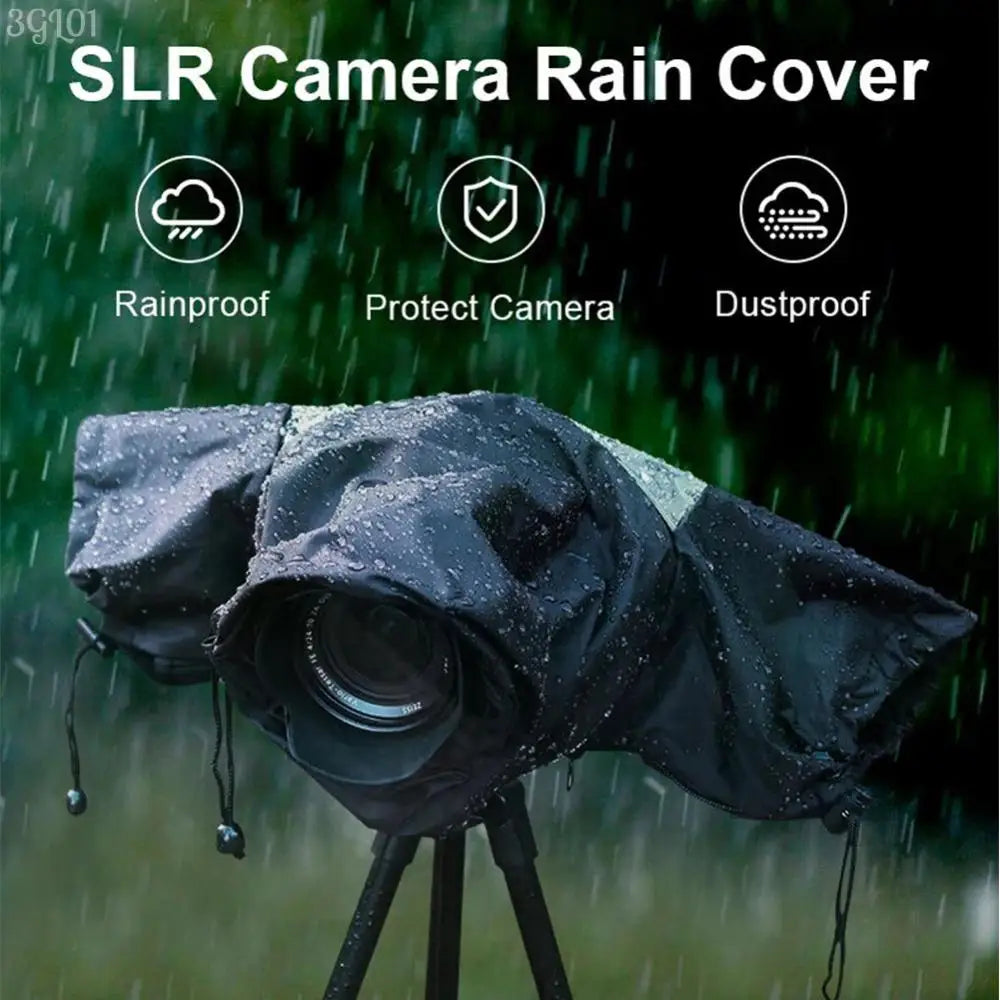 Capa de Chuva para Câmera com Janela de Visualização e Mangas Laterais