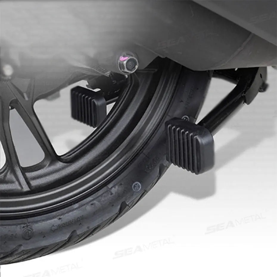 BLALION Motorcycle Stand Pad Kickstand Rubber Support Plate Outdoor Parking Motorbike Foot Side Stand Base Kickstand Holder Pad