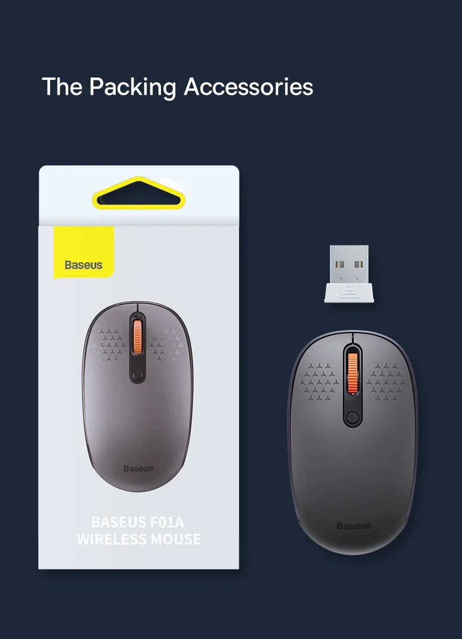 Wireless Bluetooth Mouse with Silent Click & Tri-Mode Connection