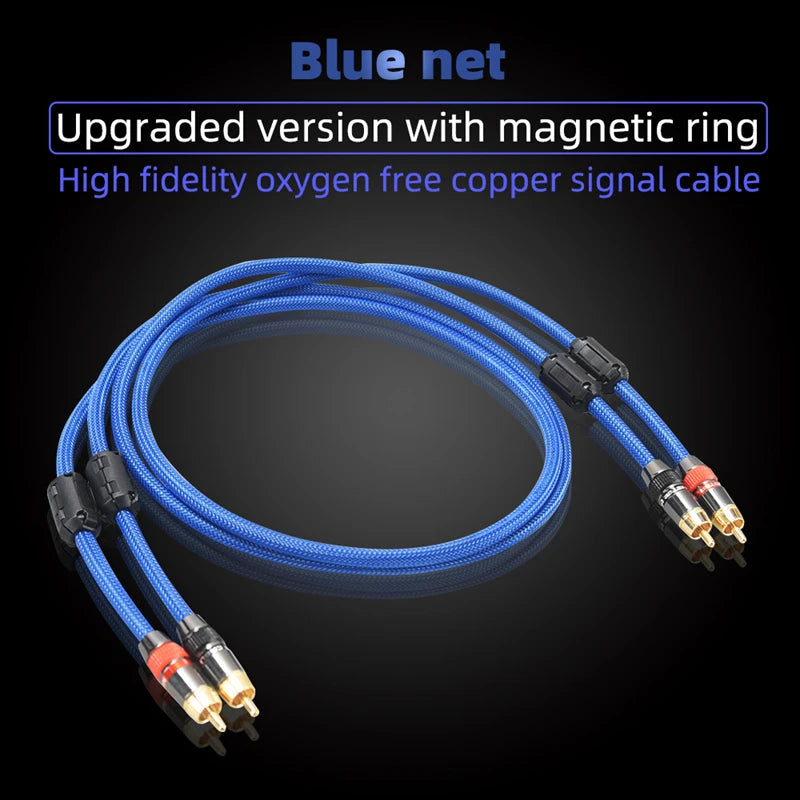 Cablu audio RCA stereo ecranat