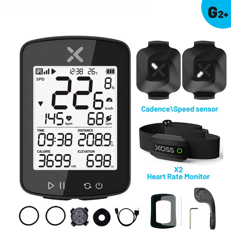 XOSS New G2 GPS G2+ Cycling Computer G Plus Wireless Speedometer Bluetooth Tracker Waterproof Road Bike MTB Bicycle Odometer