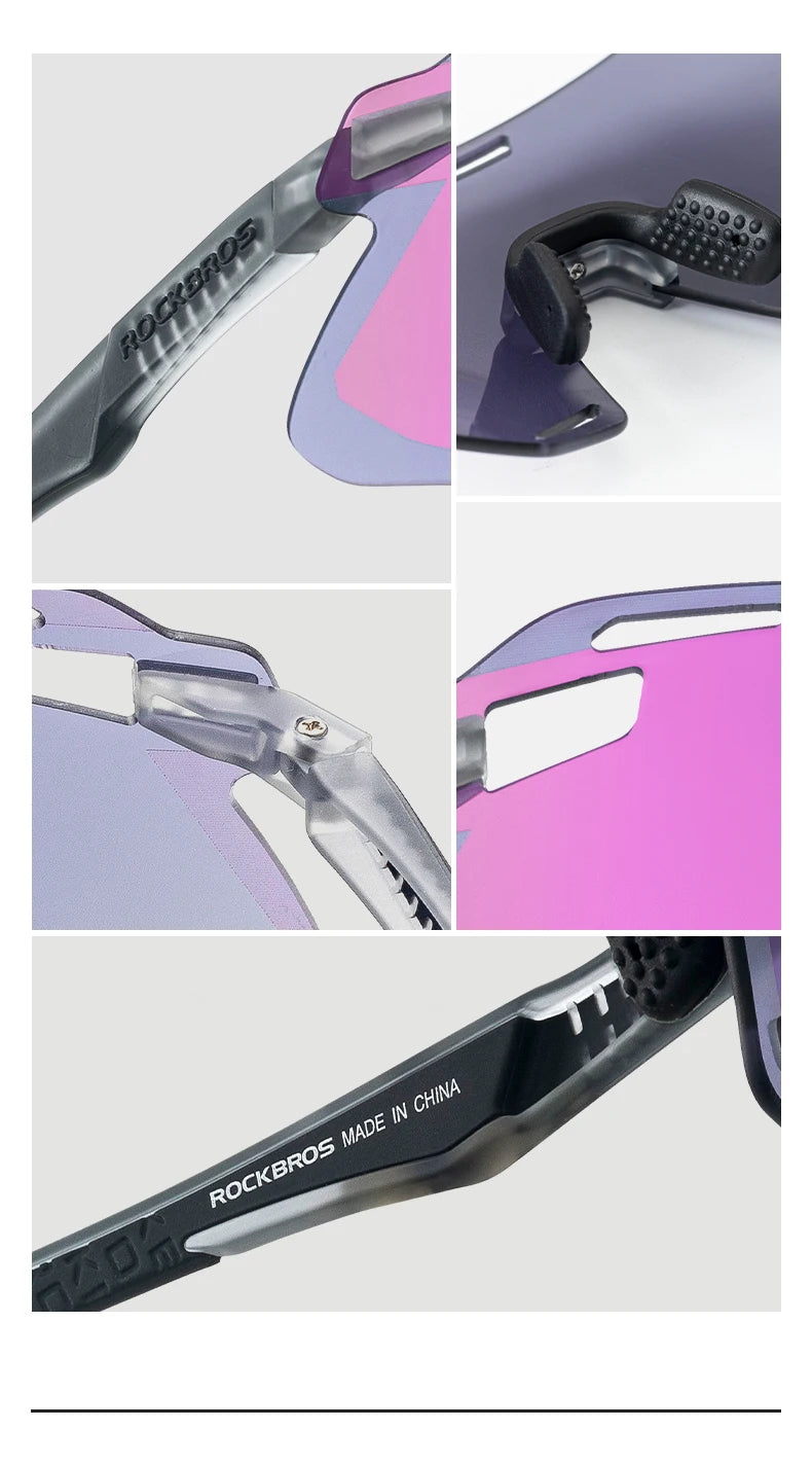 Photochromic Cycling Glasses with TR90 Frame