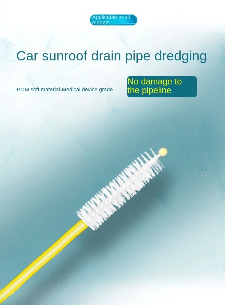 2/3m Car Sewer Unclogger Cleaning Brush Car Sunroof Long Hose Drain Hole Drain Unclogger Car Pipe Tool Cleaner Auto Accessories