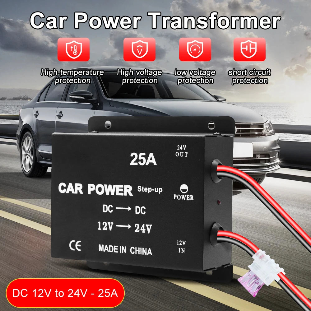 12V-to-24V DC Vehicle Power Converter