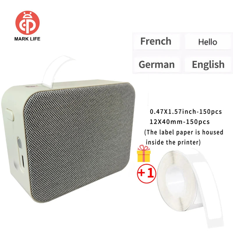 P15 Bluetooth-etikettenprinter zonder inkt, bundelopties