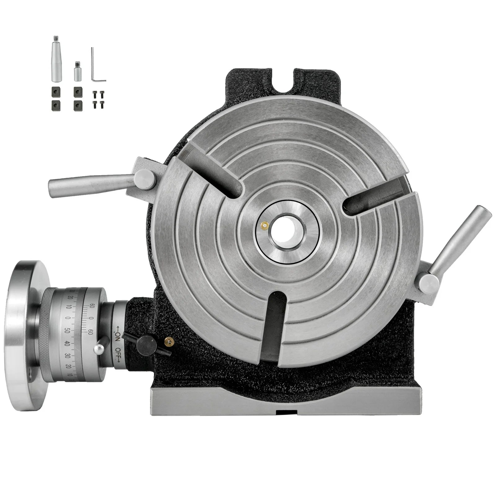 8" 200mm Fräsdrehplatte Horizontal Vertikal MT3 360° Präzision
