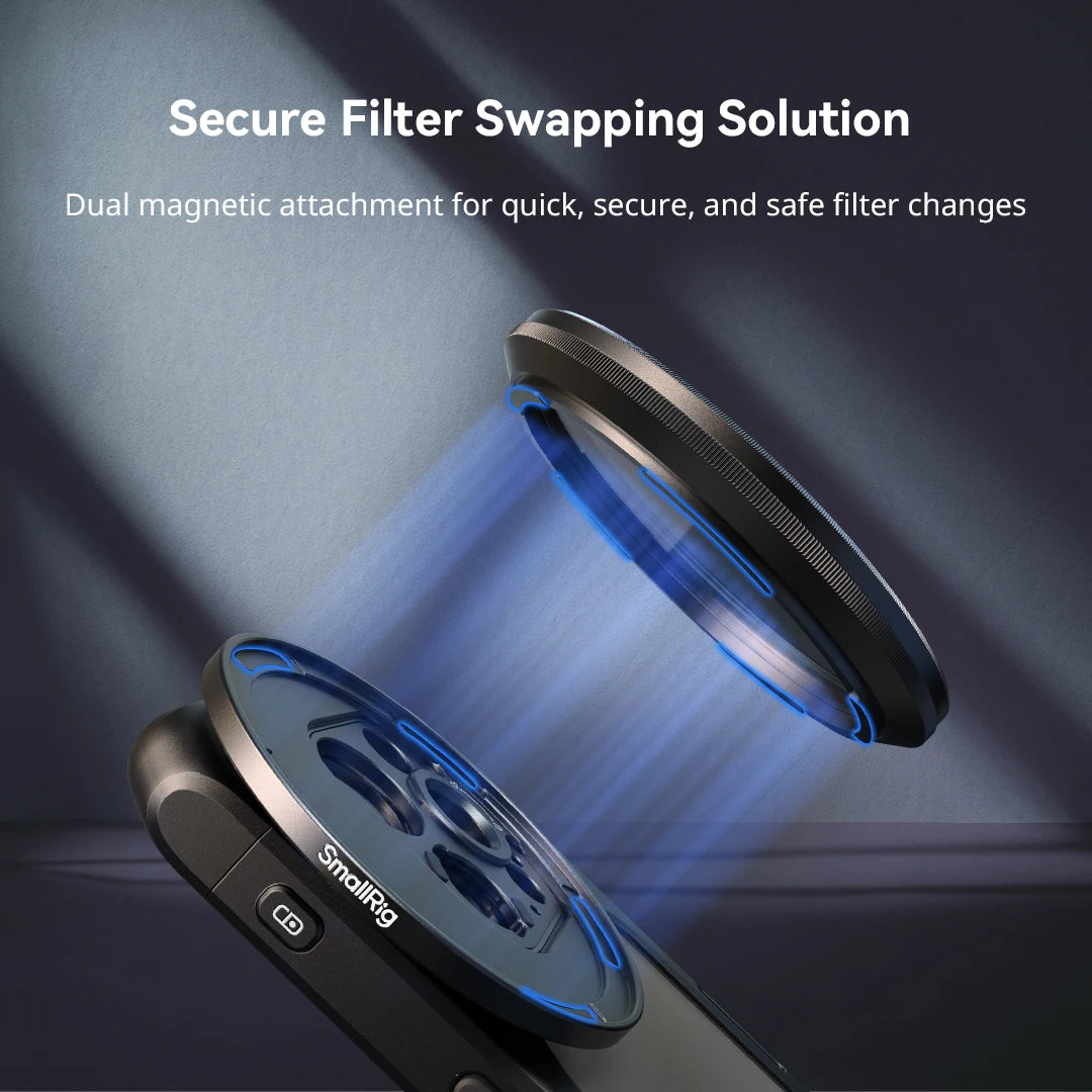 SmallRig 5-in-1 Attachable Filter Kit VND 2-32 & CPL & 1/4 Effect Black Mist (67mm) with VND, CPL, and Black Mist Filters 4726