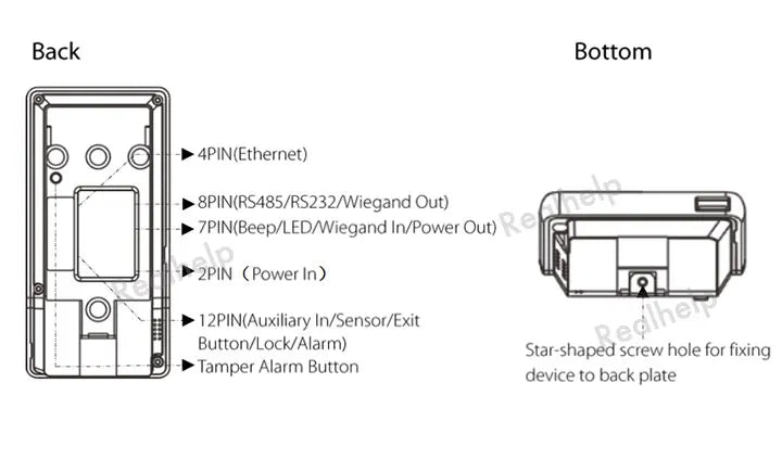 Docházkový terminál ZKTeco na otisky prstů s Wi‑Fi a 3000 šablonami