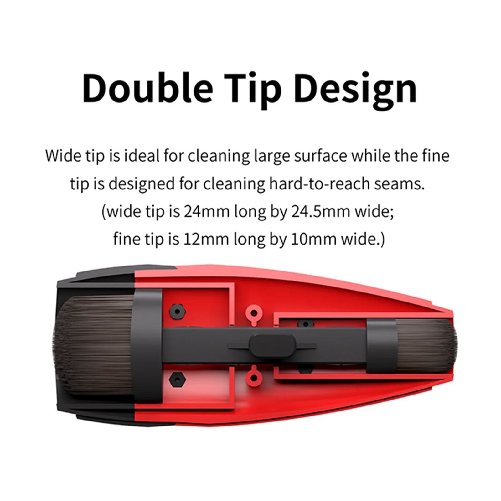 Dual Head Retractable Cleaning Brush for Models and Precision Tools