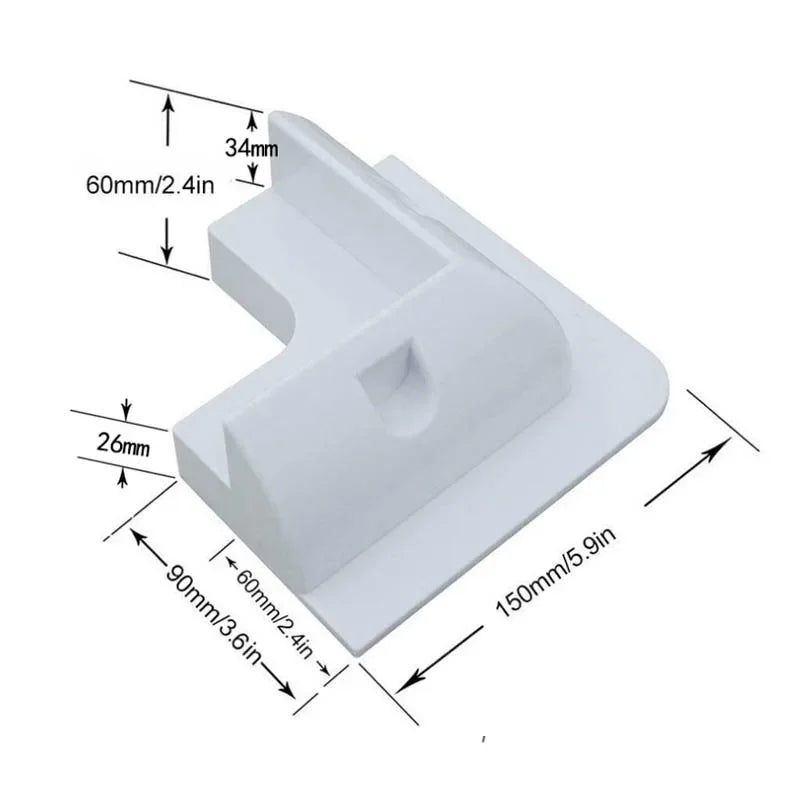 RV Solar Mounting Bracket Drill-Free Plastic Photovoltaic Panel Fixing Corner Brackets Kit For RV Caravans Vehicles Motorhomes