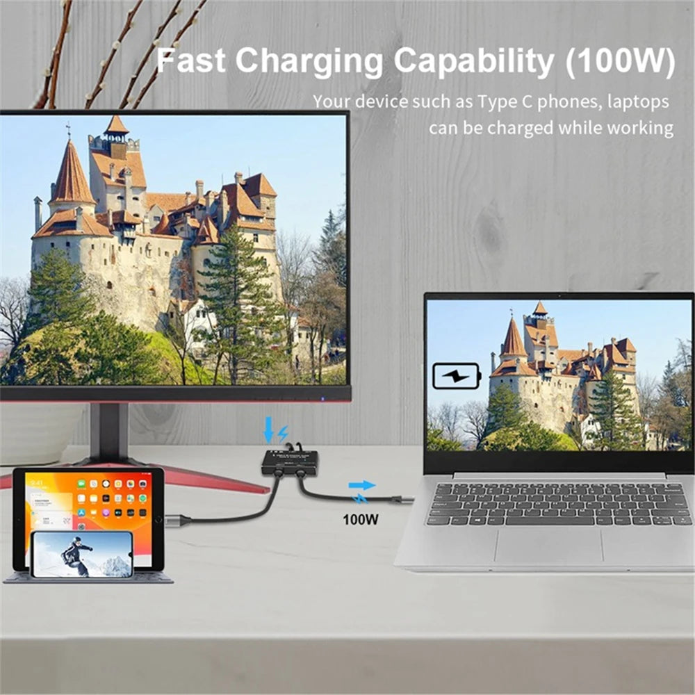 Bidirectional USB-C Video and Data Switch