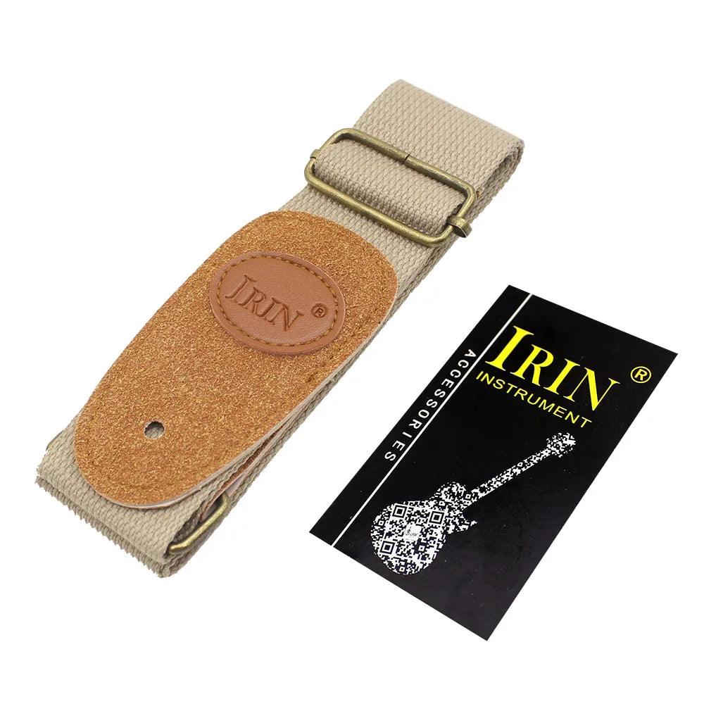 Adjustable Pure Cotton Guitar Strap for Acoustic, Electric and Bass