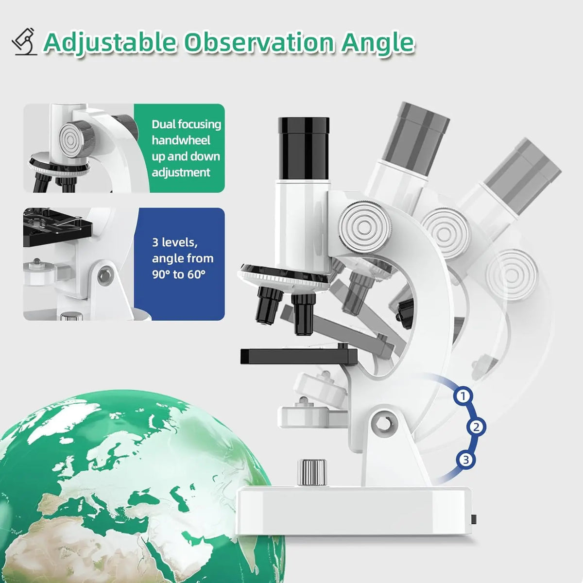 4800x Children's Microscope with Three Eyepieces
