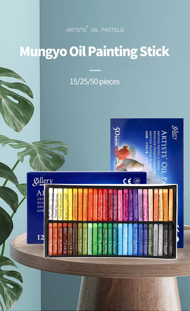 Sada mäkkých olejových pasteliek MUNGYO pre umelcov
