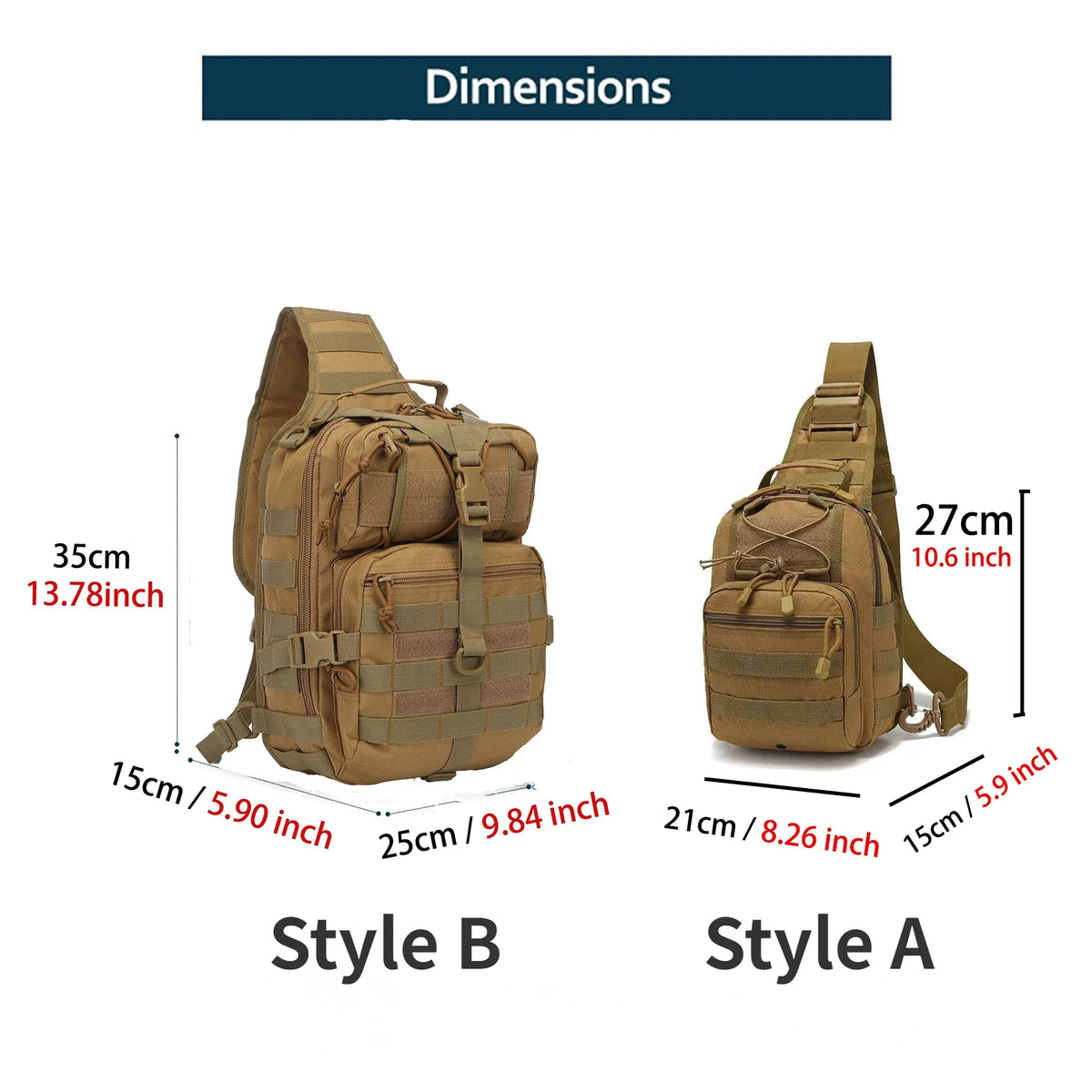 Rucsac sling outdoor din nylon