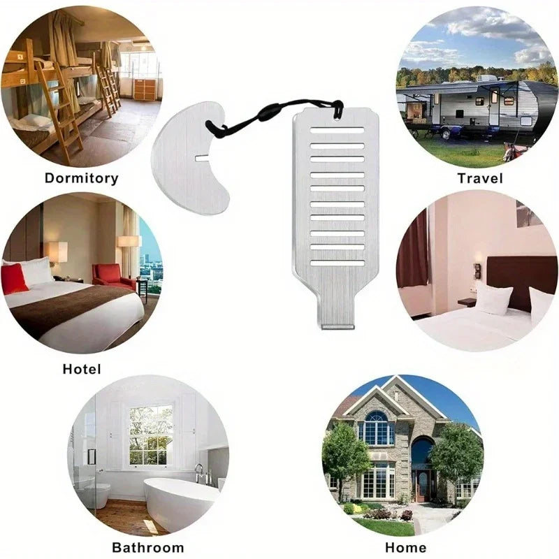 Portable Door Security Accessory, Pictured Pair