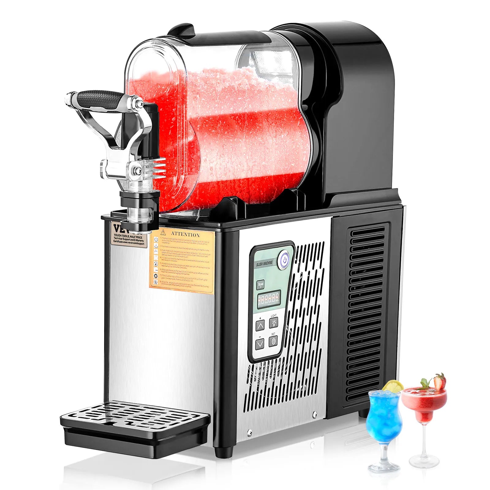 Επαγγελματική Μηχανή Slushy 3L με Ρυθμιζόμενο Έλεγχο Θερμοκρασίας