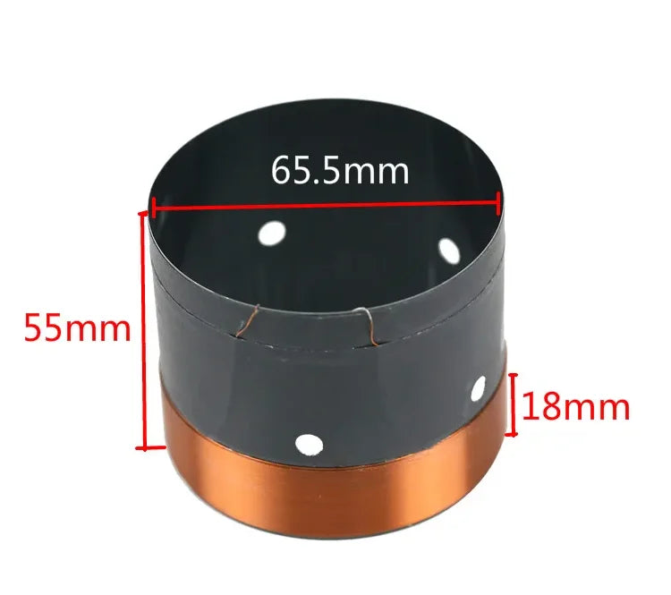 8 ohms högtalarspolar, 63.5–65.5 mm, par