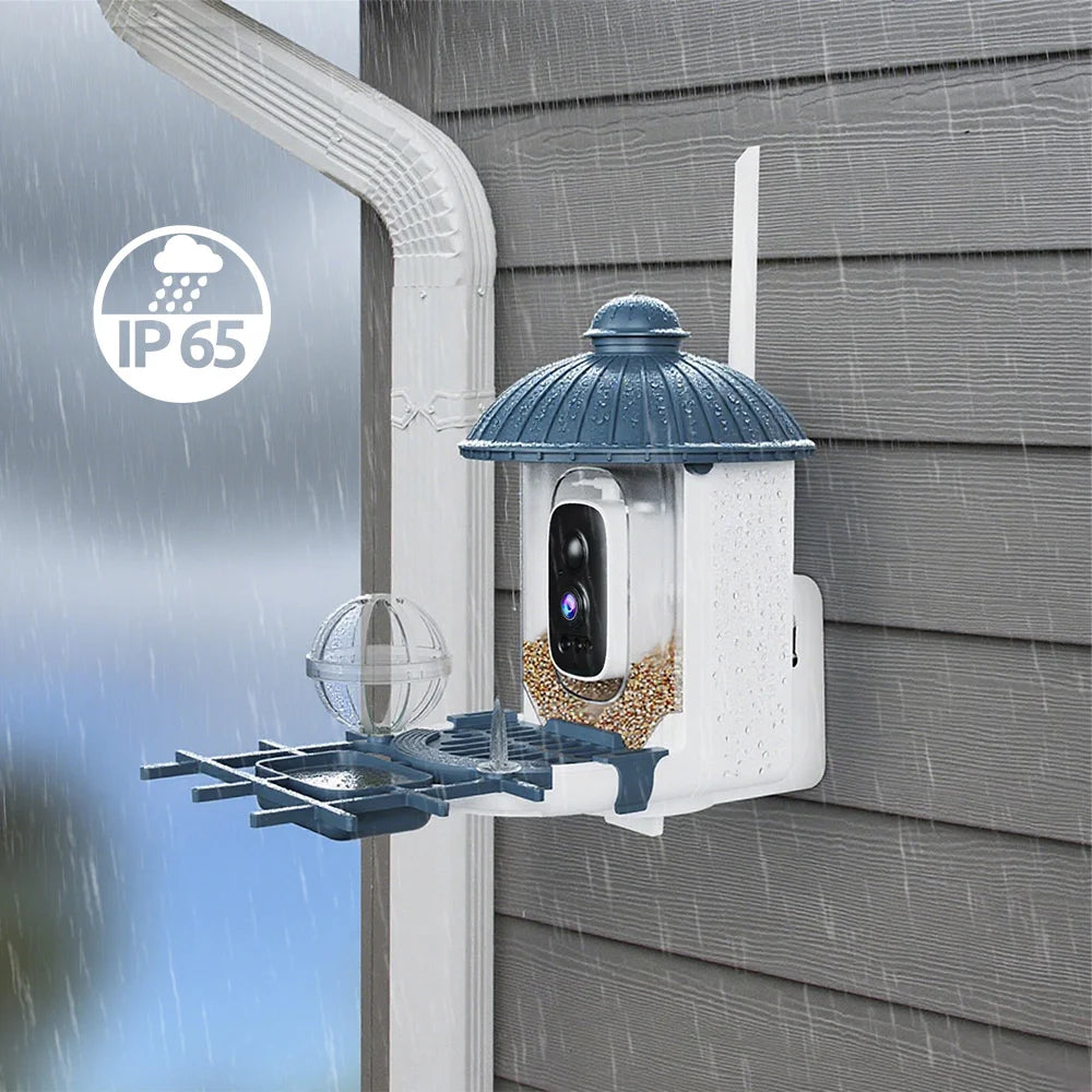Smart Bird Feeder Camera with Solar Power, 4MP HD WiFi