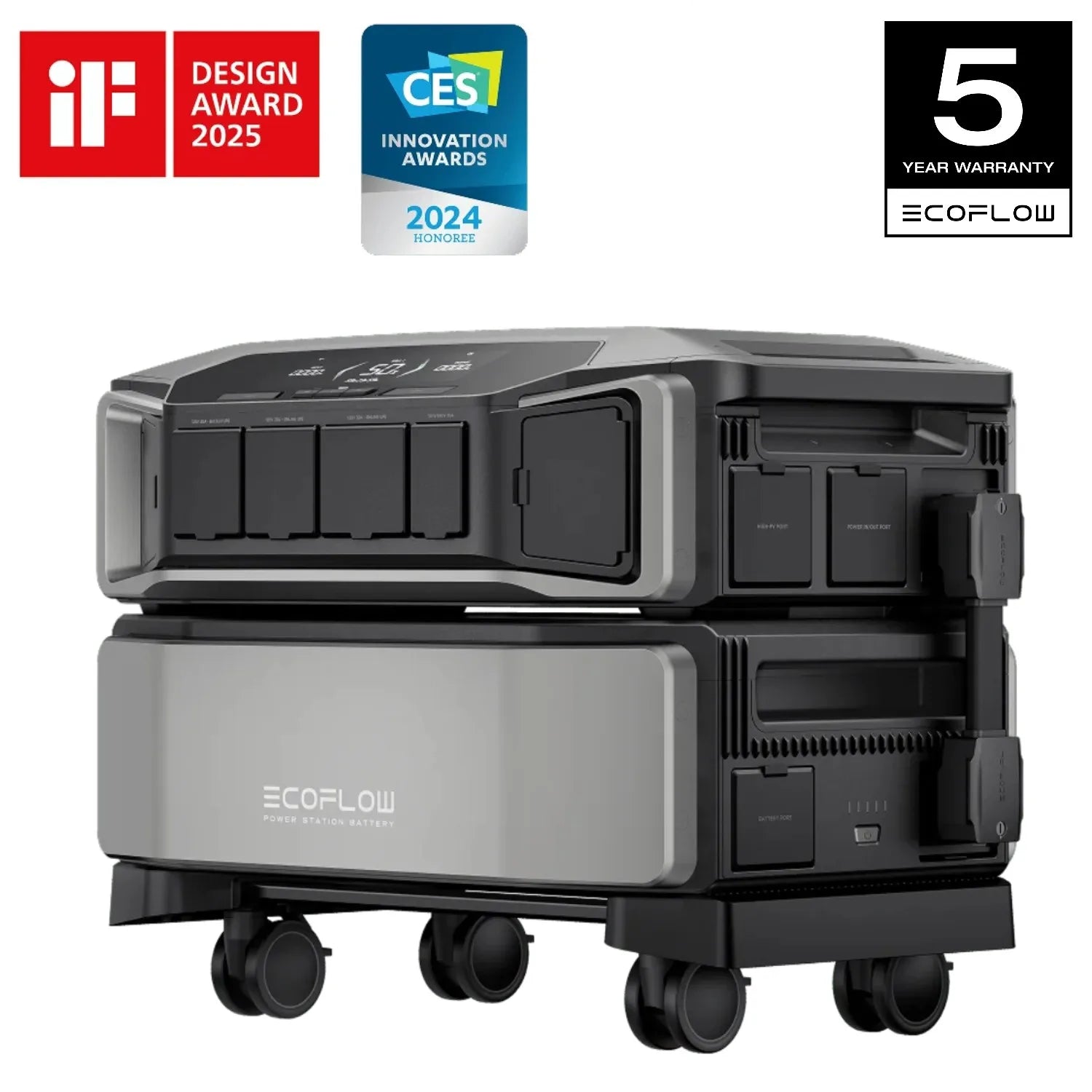ECOFLOW Power Station DELTA Pro Ultra with Extra Battery, 120/240V 7200W AC Output, 12kWhLifepo4 Home Battery Backup Expandable