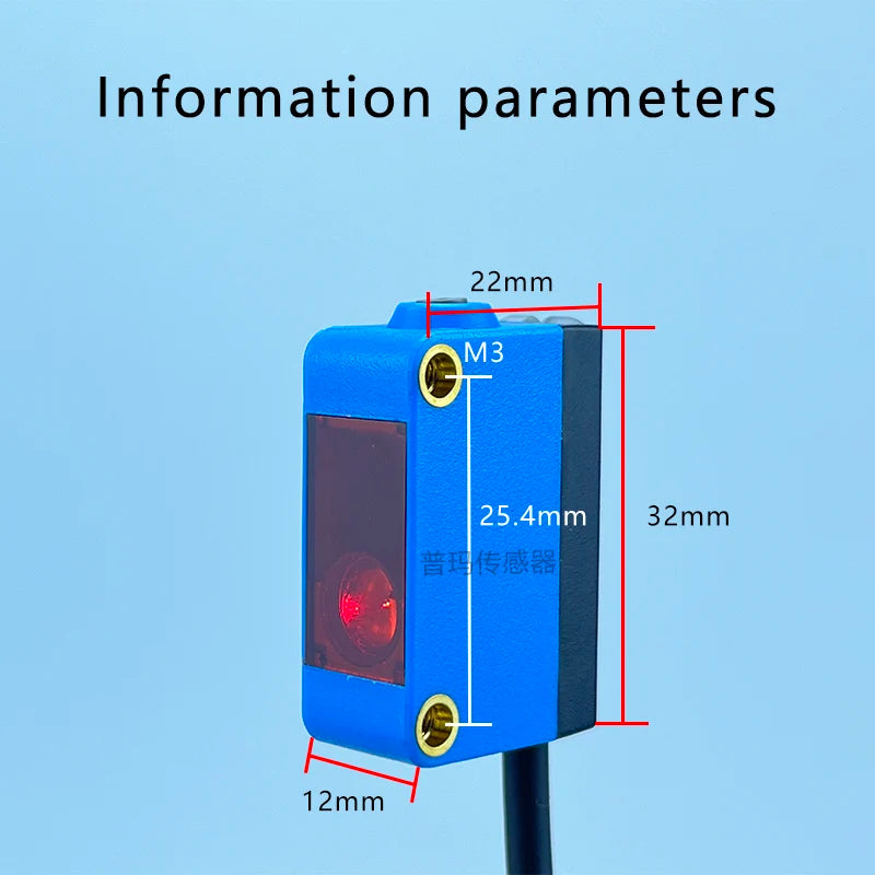 Reflexný fotoelektrický snímač GQ3, NPN alebo PNP